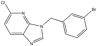 3-(3-bromobenzyl)-5-chloro-3H-imidazo[4,5-b]pyridine Structure