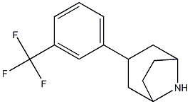 3-[3-(trifluoromethyl)phenyl]-8-azabicyclo[3.2.1]octane 구조식 이미지
