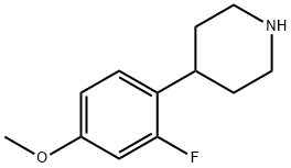 4-(2-fluoro-4-methoxyphenyl)piperidine Structure