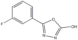 5-(3-fluorophenyl)-1,3,4-oxadiazol-2-ol Structure