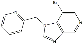 7-bromo-1-(pyridin-2-ylmethyl)-1H-imidazo[4,5-c]pyridine Structure