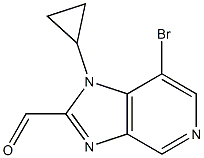7-bromo-1-cyclopropyl-1H-imidazo[4,5-c]pyridine-2-carbaldehyde Structure