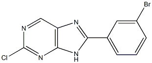8-(3-bromophenyl)-2-chloro-9H-purine Structure