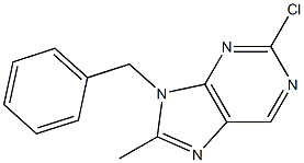 9-benzyl-2-chloro-8-methyl-9H-purine 구조식 이미지