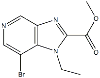 methyl 7-bromo-1-ethyl-1H-imidazo[4,5-c]pyridine-2-carboxylate 구조식 이미지