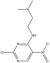 N'-(2-chloro-5-nitropyrimidin-4-yl)-N,N-dimethylethane-1,2-diamine 구조식 이미지