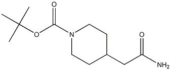 tert-butyl 4-(2-amino-2-oxoethyl)piperidine-1-carboxylate 구조식 이미지