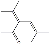 5-methyl-3-propan-2-ylidene-hex-4-en-2-one Structure