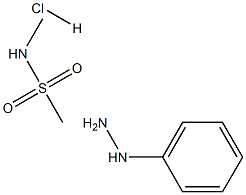 4-Hydrazino-N-Methyl Benzene Methane
Sulphonamide Hydrochloride Structure