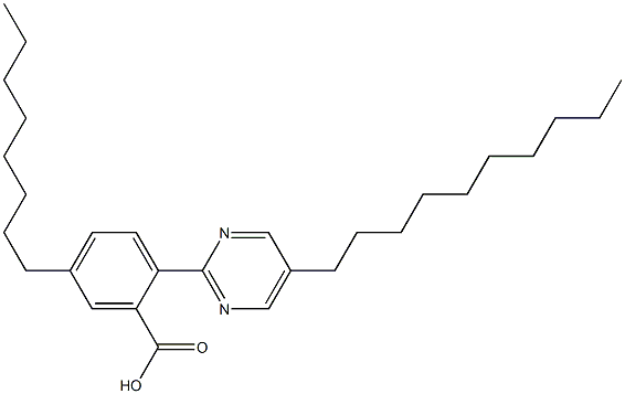 2-(4-N-OCTYLCARBOXYPHENYL)-5-N-DECYL-PYRIMIDINE: 99.5% 구조식 이미지