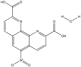 5-NITRO-1,10-PHENANTHROLINE-2,9-DICARBOXYLIC ACID MONOHYDRATE Structure