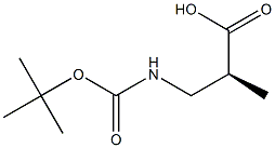 (S)-N-T-BUTYLOXYCARBONYL-3-AMINO-2-METHYL PROPIONIC ACID 구조식 이미지