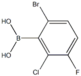 2-Bromo-6-chloro-5-fluorophenylboronicacid Structure