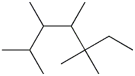 2,3,4,5,5-pentamethylheptane Structure