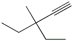 3-ethyl-3-methyl-1-pentyne 구조식 이미지