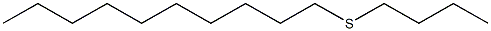 butyl decyl sulfide Structure