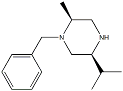 (2S,5S)-1-BENZYL-2-METHYL-5-(PROPAN-2-YL)PIPERAZINE Structure