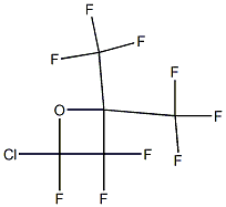 CHLORO-2,2-BIS(TRIFLUOROMETHYL)TRIFLUOROOXETANE Structure