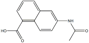 6 - ACETAMIDO NAPHTHOIC ACID Structure