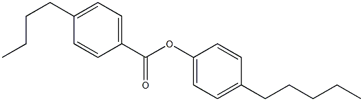 4-PENTYLPHENYL 4-BUTYLBENZOATE Structure