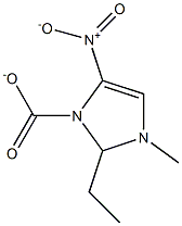 4-NITRO-1-METHYL-2-EHTYL-IMIDAZOLE CARBOXYLATE 구조식 이미지