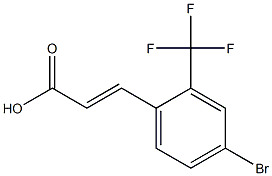 4-BROMO-2-(TRIFLUOROMETHYL)CINNAMIC ACID 구조식 이미지