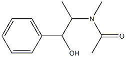 N-(1-hydroxy-1-phenyl-propan-2-yl)-N-methyl-acetamide 구조식 이미지