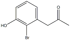 2-BROMO-3-HYDROXYPHENYLACETONE Structure