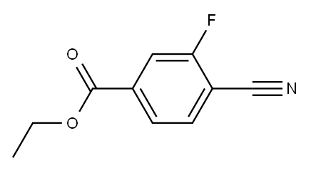 4-CYANO-3-FLUOROBENZOIC ACID ETHYL ESTER Structure