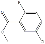 5-CHLORO-2-FLUOROBENZOIC ACID METHYL ESTER 구조식 이미지