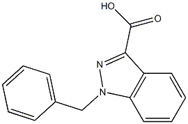 1-Benzyl-3-indazolecarboxylic acid Structure