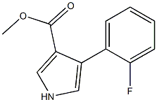 4-(2-FLUOROPHENYL)-1H-PYRROLE-3-CARBOXYLICACIDMETHYLESTER Structure