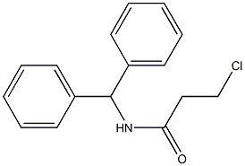 N-BENZHYDRYL-3-CHLOROPROPANAMIDE 구조식 이미지