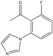 1-[2-FLUORO-6-(1H-IMIDAZOL-1-YL)PHENYL]ETHANONE 구조식 이미지