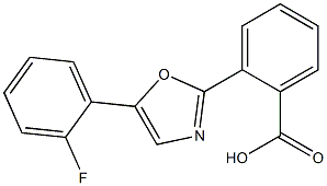 2-[5-(2-FLUOROPHENYL)-1,3-OXAZOL-2-YL]BENZOIC ACID Structure