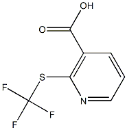 2-[(TRIFLUOROMETHYL)THIO]NICOTINIC ACID Structure