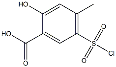 5-(CHLOROSULFONYL)-2-HYDROXY-4-METHYLBENZOIC ACID 구조식 이미지