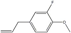 3-(3-FLUORO-4-METHOXYPHENYL)-1-PROPENE 97% 구조식 이미지