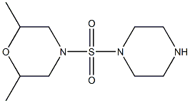 2,6-DIMETHYL-4-(PIPERAZIN-1-YLSULFONYL)MORPHOLINE Structure