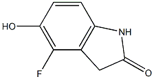 4-FLUORO-5-HYDROXYINDOLIN-2-ONE ,98% 구조식 이미지