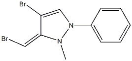 4-BROMO-3-BROMOMETHYLENE-2-METHYL-1-PHENYL-PYRAZOL Structure