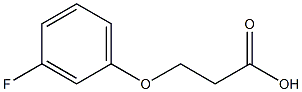 3-(3-FLUOROPHENOXY)PROPANOIC ACID 구조식 이미지