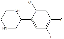 2-(2,4-DICHLORO-5-FLUOROPHENYL)PIPERAZINE, 95+% Structure