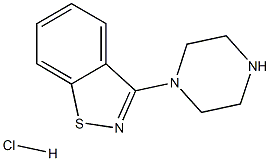 3-PIPERAZIN-1-YL-BENZO[D]ISOTHIAZOLE HYDROCHLORIDE Structure