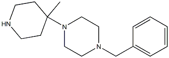 1-BENZYL-4-(4-METHYLPIPERIDIN-4-YL)PIPERAZINE, 95+% 구조식 이미지