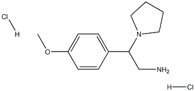 2-(4-METHOXYPHENYL)-2-PYRROLIDINYLETHYLAMINE DIHYDROCHLORIDE 구조식 이미지