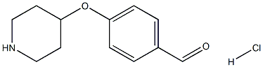 4-(PIPERIDIN-4-YLOXY)BENZALDEHYDE HYDROCHLORIDE, 95+% Structure