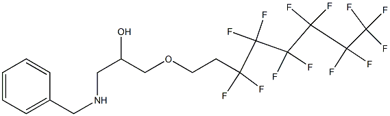 1-Benzylamino-3-(3,3,4,4,5,5,6,6,7,7,8,8,8-tridecafluoro-octyloxy)-propan-2-ol Structure