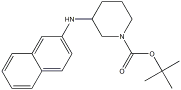 1-Boc-3-(naphthalen-2-ylamino)-piperidine Structure