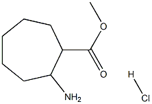 Methyl 2-aminocycloheptanecarboxylate HCl 구조식 이미지